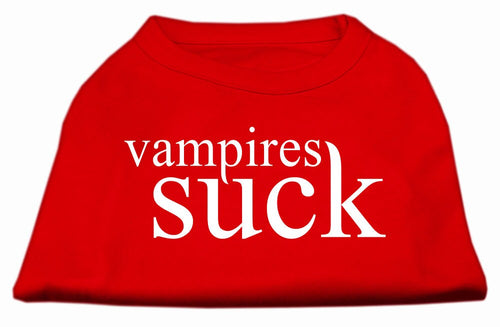 Halloween Pet Dog & Cat Shirt Screen Printed, Vampires Suck