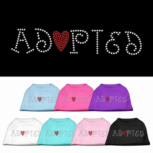 Pet Shirt Rhinestone, Adopted