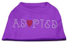 Pet Shirt Rhinestone, Adopted
