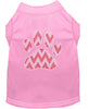 Christmas Pet Shirt Rhinestone, Candy Cane Chevron Paw