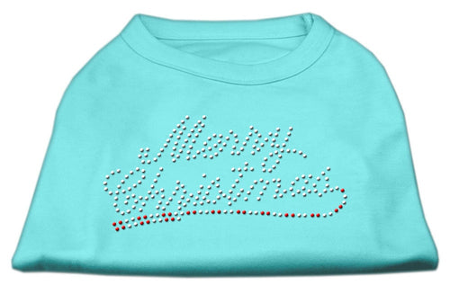 Christmas Pet Dog & Cat Shirt Rhinestone, Merry Christmas