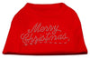 Christmas Pet Dog & Cat Shirt Rhinestone, Merry Christmas