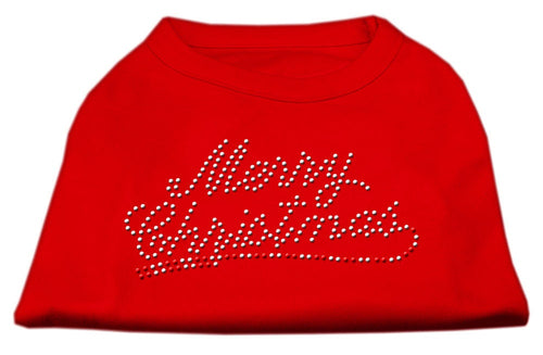 Christmas Pet Dog & Cat Shirt Rhinestone, Merry Christmas