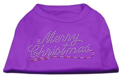 Christmas Pet Dog & Cat Shirt Rhinestone, Merry Christmas