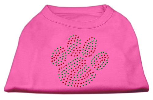 Christmas Pet Dog & Cat Shirt Rhinestone, Holiday Paw