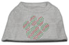 Christmas Pet Dog & Cat Shirt Rhinestone, Holiday Paw