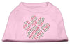 Christmas Pet Dog & Cat Shirt Rhinestone, Holiday Paw