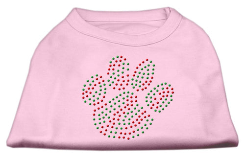 Christmas Pet Dog & Cat Shirt Rhinestone, Holiday Paw