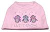 Christmas Pet Dog & Cat Shirt Rhinestone, Let It Snow Penguins