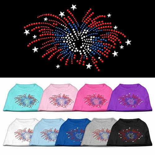 Pet Shirt Rhinestone, Fireworks