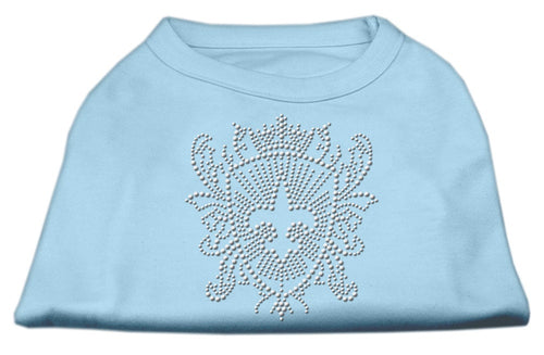 Pet Dog & Cat Shirt Rhinestone, Fleur De Lis Shield
