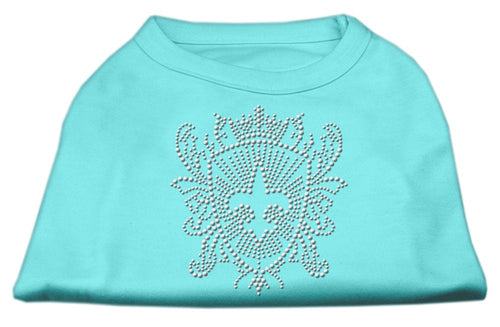 Pet Dog & Cat Shirt Rhinestone, Fleur De Lis Shield