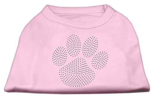 Pet Shirt Rhinestone, Green Paw