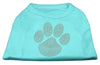 Pet Dog & Cat Shirt Rhinestone, Orange Paw