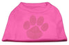 Pet Dog & Cat Shirt Rhinestone, Orange Paw
