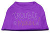 Pet Dog & Cat Shirt Rhinestone, Trouble Maker