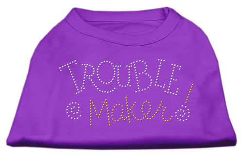 Pet Dog & Cat Shirt Rhinestone, Trouble Maker