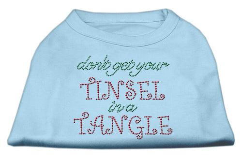 Christmas Pet Dog & Cat Shirt Rhinestone, Don't Get Your Tinsel In A Tangle