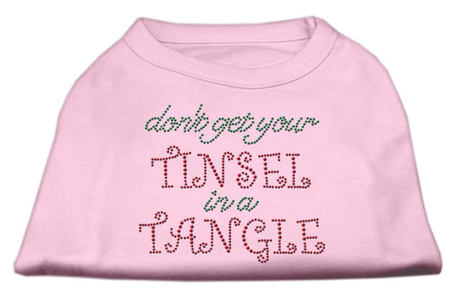 Christmas Pet Dog & Cat Shirt Rhinestone, Don't Get Your Tinsel In A Tangle
