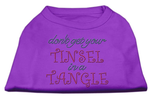 Christmas Pet Dog & Cat Shirt Rhinestone, Don't Get Your Tinsel In A Tangle