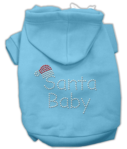 Christmas Pet Hoodie Rhinestone, Santa Baby