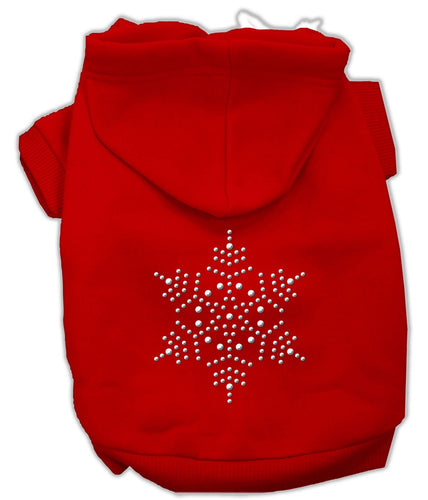 Christmas Pet Hoodie Rhinestone, Snowflake