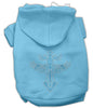Pet Hoodie Rhinestone, Warriors Cross