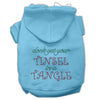 Christmas Pet Hoodie Rhinestone, Don't Get Your Tinsel In A Tangle