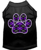 Pet Shirt Argyle Paw Purple