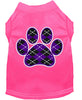 Pet Shirt Argyle Paw Purple