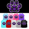 Pet Shirt Argyle Paw Purple