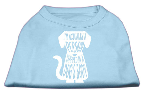 Pet Dog & Cat Shirt Screen Printed, Trapped In A Dog's Body
