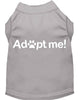 Pet Dog & Cat Shirt Screen Printed, Adopt Me