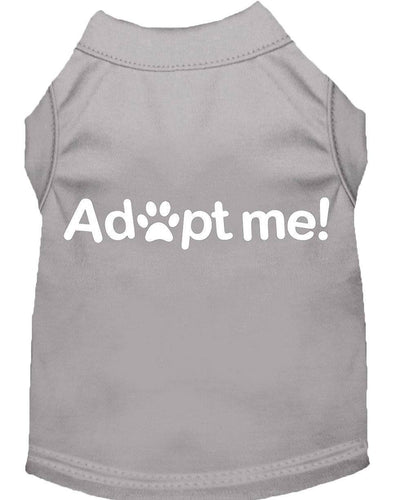 Pet Dog & Cat Shirt Screen Printed, Adopt Me