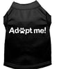 Pet Dog & Cat Shirt Screen Printed, Adopt Me