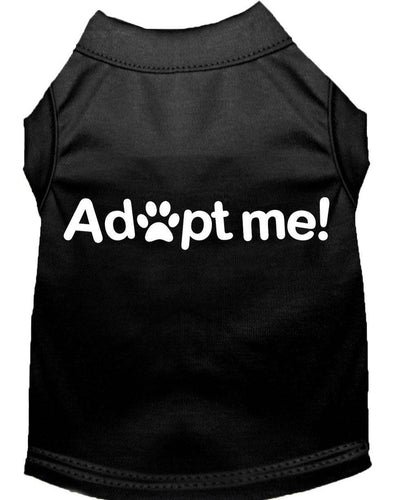 Pet Dog & Cat Shirt Screen Printed, Adopt Me