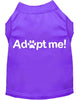 Pet Dog & Cat Shirt Screen Printed, Adopt Me