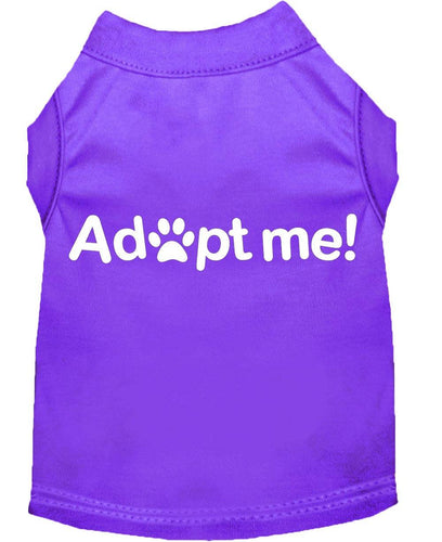 Pet Dog & Cat Shirt Screen Printed, Adopt Me