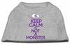 Pet Dog & Cat Shirt Screen Printed, Keep Calm I'm Not A Monster