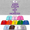Pet Dog & Cat Shirt Screen Printed, Keep Calm I'm Not A Monster