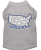 Pet Dog & Cat Shirt Screen Printed, God Bless The USA