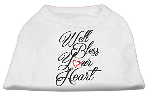 Pet Dog & Cat Shirt Screen Printed, Well Bless Your Heart