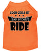 Pet Shirt Good Girls Sit, Bad Bitches Ride