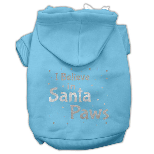 Christmas Pet Hoodie Screen Printed, I Believe In Santa Paws