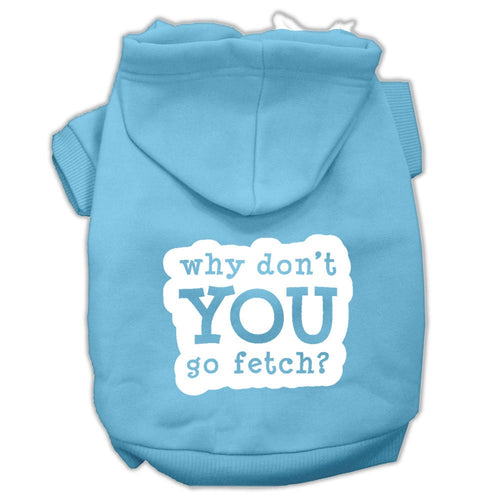 Pet Hoodie Screen Printed, Fetch