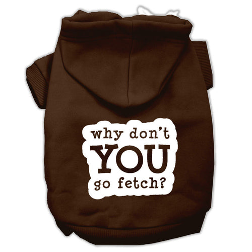 Pet Hoodie Screen Printed, Fetch