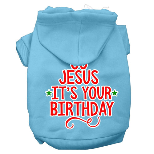 Christmas Pet Hoodie Go Jesus, It's Your Birthday