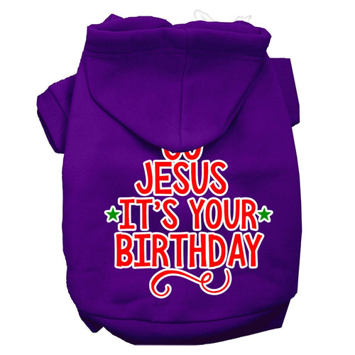 Christmas Pet Hoodie Go Jesus, It's Your Birthday