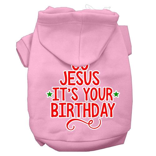 Christmas Pet Hoodie Go Jesus, It's Your Birthday