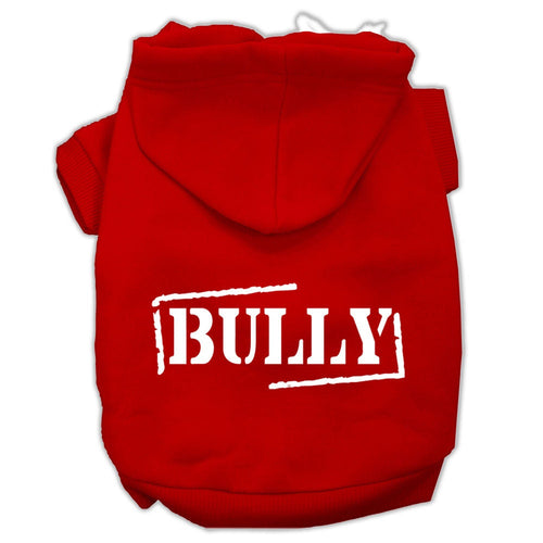 Pet Hoodie Screen Printed, Bully